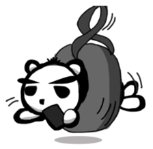 Panda of the skeleton sticker #5053127