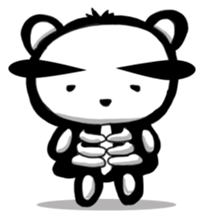 Panda of the skeleton sticker #5053145
