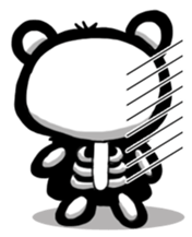 Panda of the skeleton sticker #5053149