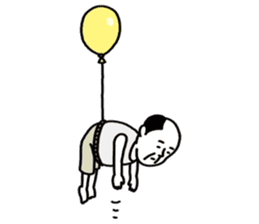 The balloon old guy who travels sticker #5053150