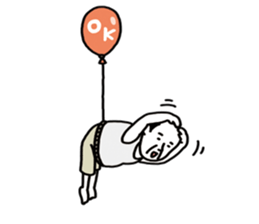 The balloon old guy who travels sticker #5053152