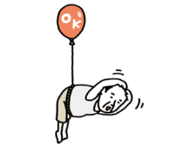 The balloon old guy who travels sticker #5053152