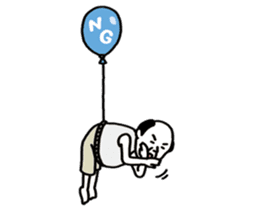 The balloon old guy who travels sticker #5053153