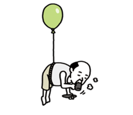 The balloon old guy who travels sticker #5053157