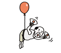 The balloon old guy who travels sticker #5053159