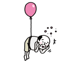 The balloon old guy who travels sticker #5053160