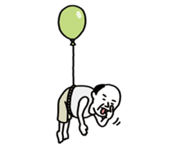 The balloon old guy who travels sticker #5053162
