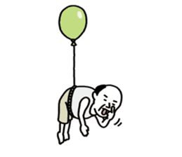 The balloon old guy who travels sticker #5053162