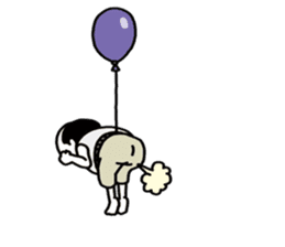 The balloon old guy who travels sticker #5053163