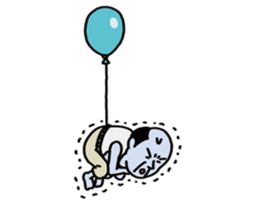 The balloon old guy who travels sticker #5053173