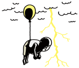 The balloon old guy who travels sticker #5053176