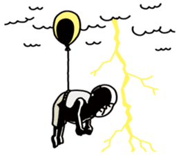 The balloon old guy who travels sticker #5053176