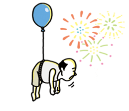 The balloon old guy who travels sticker #5053177