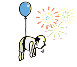 The balloon old guy who travels sticker #5053177