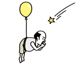 The balloon old guy who travels sticker #5053178