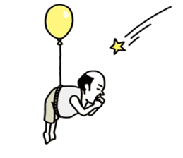 The balloon old guy who travels sticker #5053178