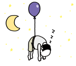 The balloon old guy who travels sticker #5053179