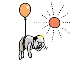The balloon old guy who travels sticker #5053180
