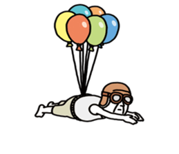 The balloon old guy who travels sticker #5053183