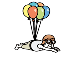The balloon old guy who travels sticker #5053183