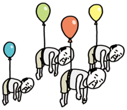 The balloon old guy who travels sticker #5053189