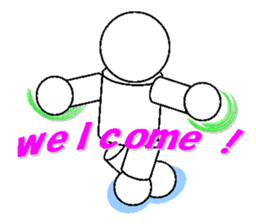 stickers of playful robot sticker #5053190