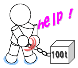 stickers of playful robot sticker #5053197