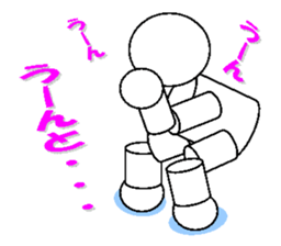 stickers of playful robot sticker #5053216