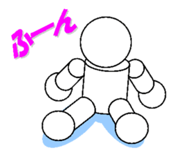 stickers of playful robot sticker #5053219