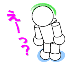 stickers of playful robot sticker #5053229