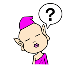 Purple fairy "Pappuru" sticker #5053485