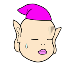 Purple fairy "Pappuru" sticker #5053492