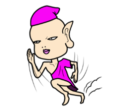 Purple fairy "Pappuru" sticker #5053493