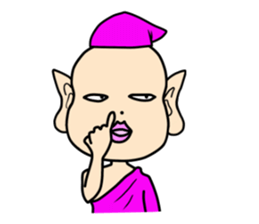 Purple fairy "Pappuru" sticker #5053494