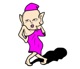 Purple fairy "Pappuru" sticker #5053506