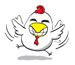 chicken salaryman sticker #5053590