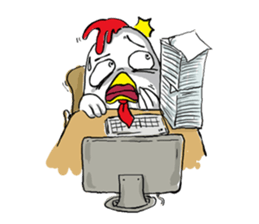 chicken salaryman sticker #5053600