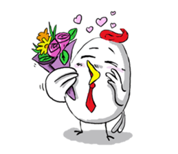 chicken salaryman sticker #5053603