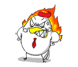 chicken salaryman sticker #5053609