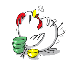 chicken salaryman sticker #5053629