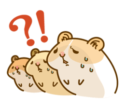 Daily life of a hamster sticker #5054421