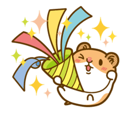 Daily life of a hamster sticker #5054425