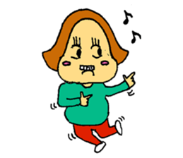 A plain-looking woman is pretty. sticker #5054751