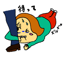 A plain-looking woman is pretty. sticker #5054757