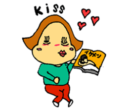 A plain-looking woman is pretty. sticker #5054770
