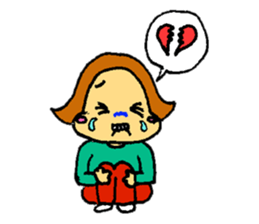 A plain-looking woman is pretty. sticker #5054772