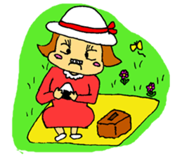 A plain-looking woman is pretty. sticker #5054783