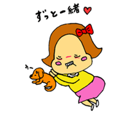 A plain-looking woman is pretty. sticker #5054788
