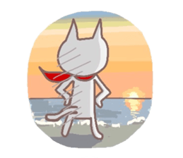 Cat Hero sticker #5054839
