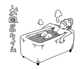 white fish man sticker #5054981